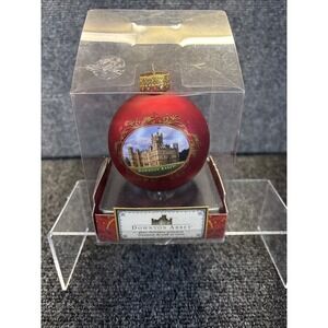 Downton Abbey~Castle/Ruby Red Glass Ball~By: Kurt Adler~Christmas Ornament